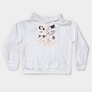 Delicate Constellation Print Kids Hoodie